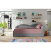 RÉCAMIERE Hellgrau, Rosa Webstoff  - Erlefarben/Hellgrau, Design, Kunststoff/Textil (218/80cm) - MID.YOU
