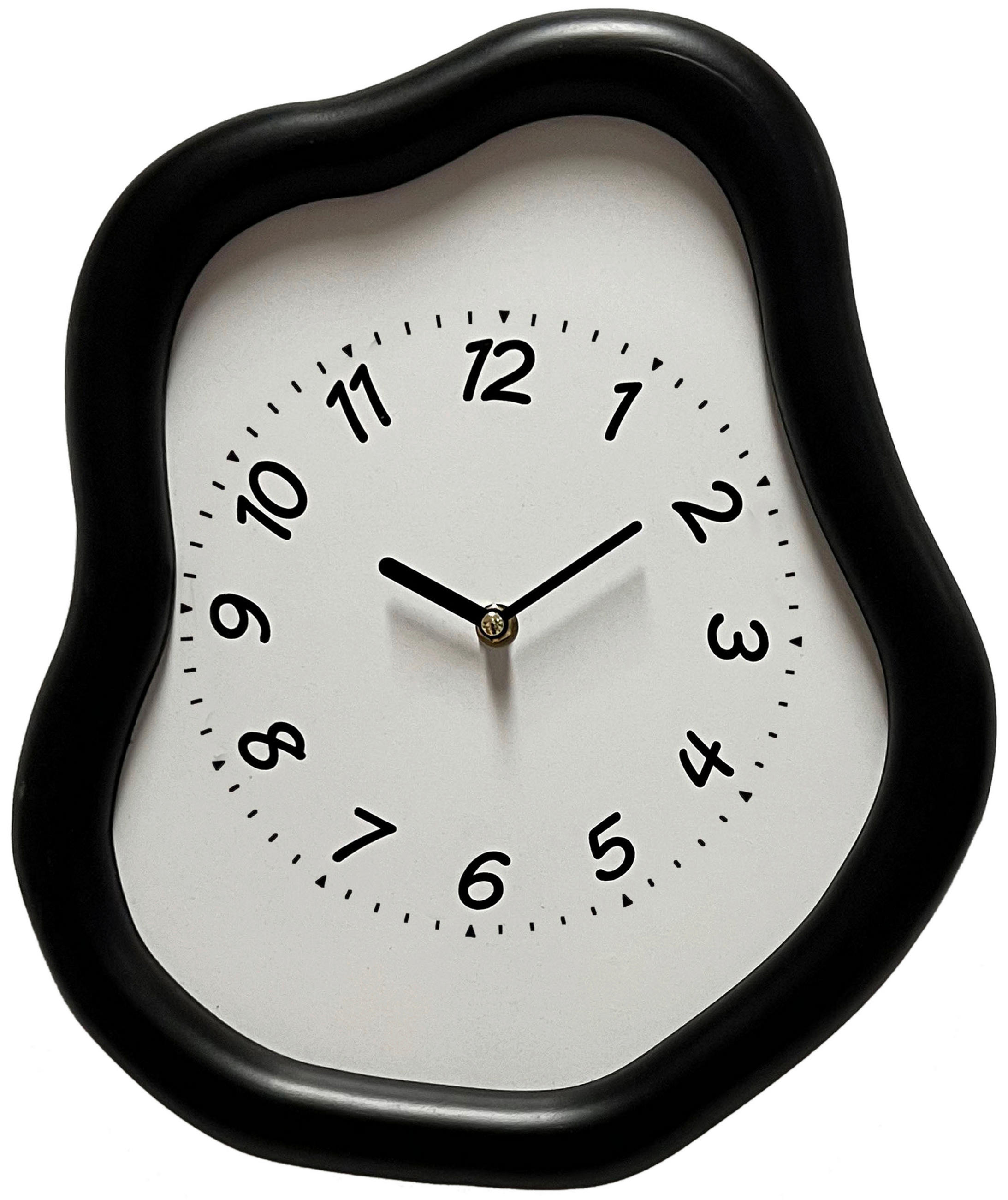 WANDUHR Schwarz, Weiß 29/36/4,5 cm  - Schwarz/Weiß, Trend, Holzwerkstoff/Kunststoff (29/36/4,5cm) - Ambia Home