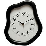 WANDUHR Schwarz, Weiß 29/36/4,5 cm  - Schwarz/Weiß, Trend, Holzwerkstoff/Kunststoff (29/36/4,5cm) - Ambia Home