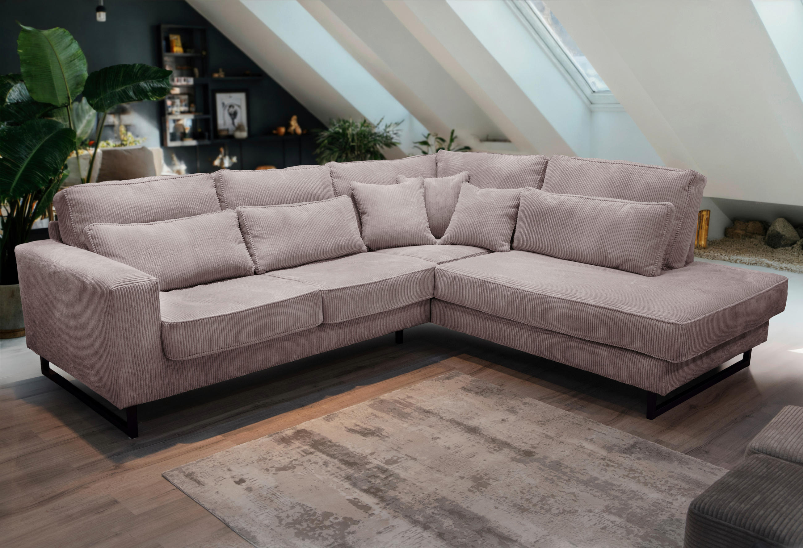 Livetastic ROHOVÁ SEDAČKA, textil, kompozitní dřevo, cappuccino