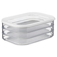 VORRATSDOSE MODULA 3 X 0,55 L  - Transparent/Weiß, Basics, Kunststoff (1,65l) - Mepal