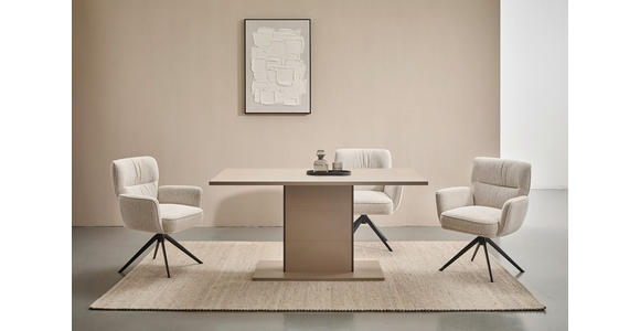 ESSTISCH - Eichefarben/Grau, MODERN, Holzwerkstoff (160/78/90cm) - Hom`in