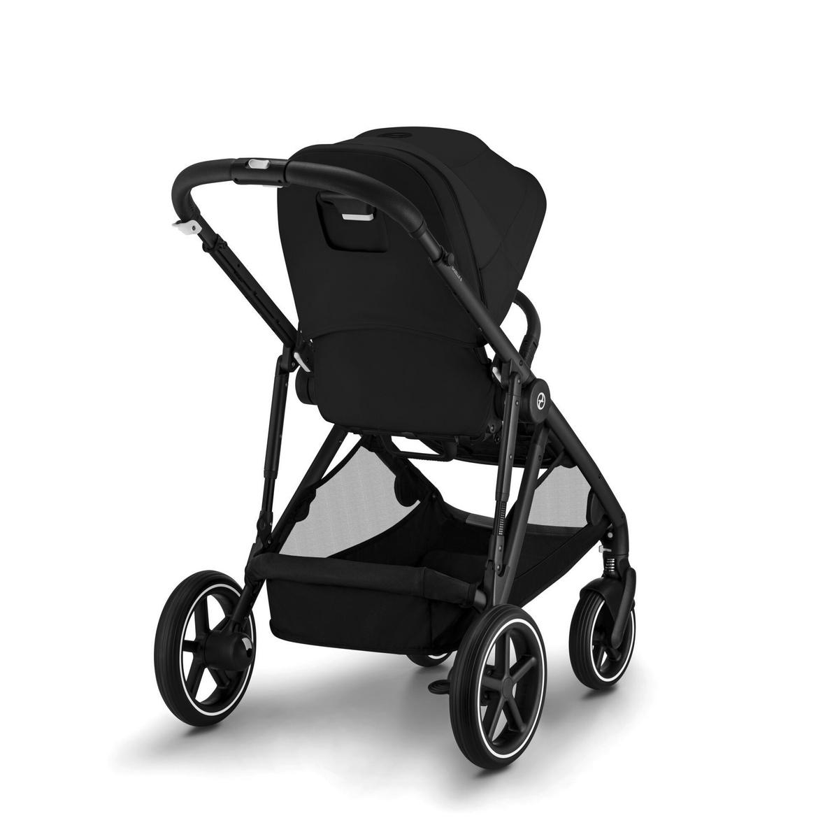 KINDERWAGEN  GAZELLE S  MOON BLACK  - Schwarz, Basics, Kunststoff/Textil (93-106/65/100-110cm) - cybex GOLD