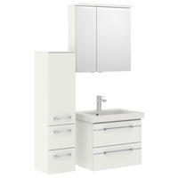 BADEZIMMER 4-teilig  in 100 cm  - Chromfarben/Weiß Hochglanz, KONVENTIONELL, Glas/Holzwerkstoff (100cm) - Pelipal