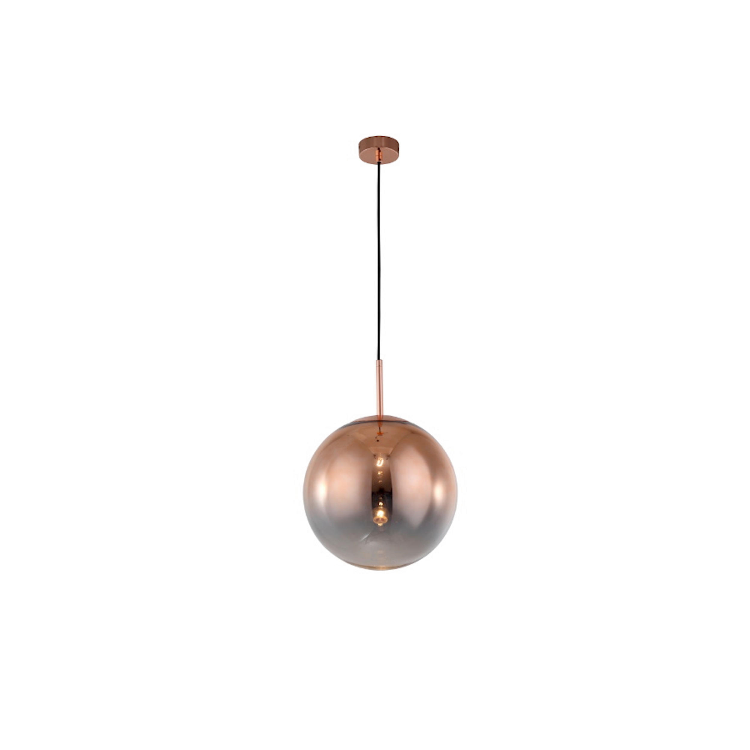 HÄNGELEUCHTE Palla 30/150 cm   - Kupferfarben, KONVENTIONELL, Glas (30/150cm)