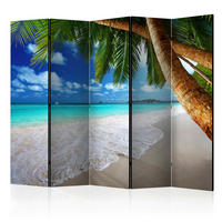 PARAVENT mit 5  Flügel - Multicolor/Hellblau, Basics, Holz/Kunststoff (225/172/3cm) - artgeist