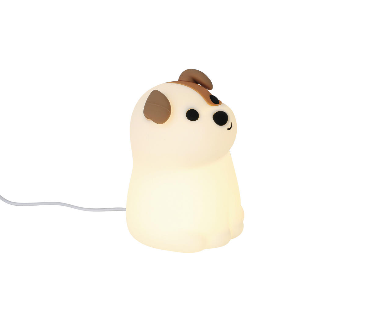 NOČNÉ SVETLO, 9,2/13,8/11,5 cm - biela, Trend, plast (9,2/13,8/11,5cm) - Novel