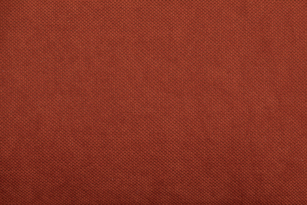 SOFA Mikrofaser Terracotta  - Terracotta/Schwarz, Trend, Textil/Metall (185/77/83cm) - P & B
