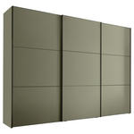 SCHWEBETÜRENSCHRANK  in Salbeigrün  - Salbeigrün/Schwarz, Design, Holzwerkstoff/Metall (280/222/68cm) - Moderano