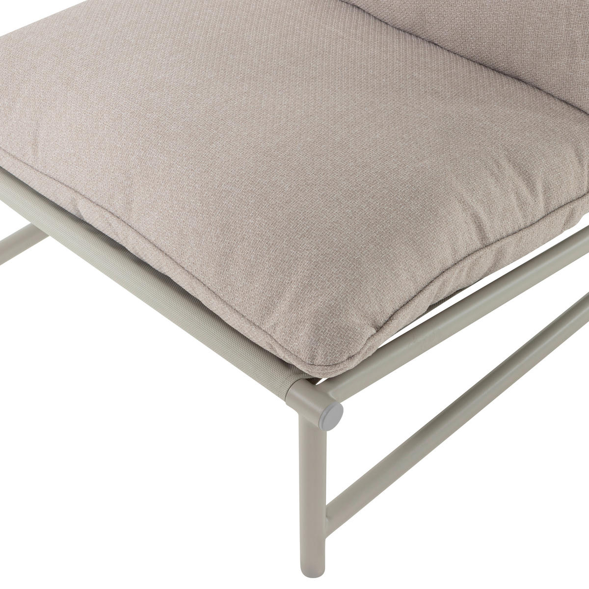 GARTENSESSEL Metall, Textil Sandfarben  - Sandfarben, MODERN, Textil/Metall (82/75/75cm) - Livetastic