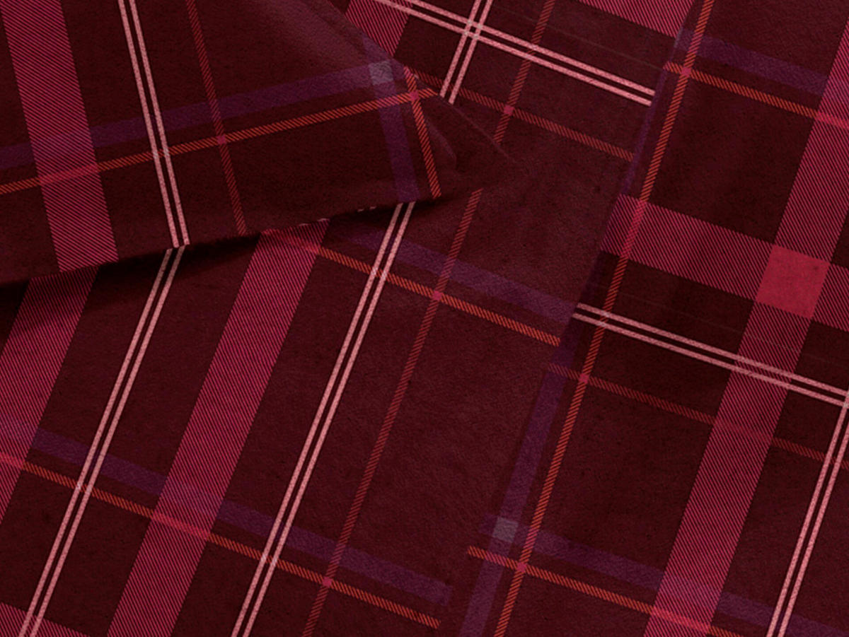 BETTWÄSCHE Silvan Flanell 155/220 cm  - Rot, Basics, Textil (155/220cm)