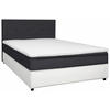 BOXBETT 120/200 cm  in Anthrazit, Weiß  - Anthrazit/Schwarz, KONVENTIONELL, Holz/Textil (120/200cm) - Boxxx