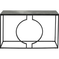 KONSOLENTISCH Schwarz  - Schwarz, Design, Stein/Metall (120/35/75cm) - Kare-Design