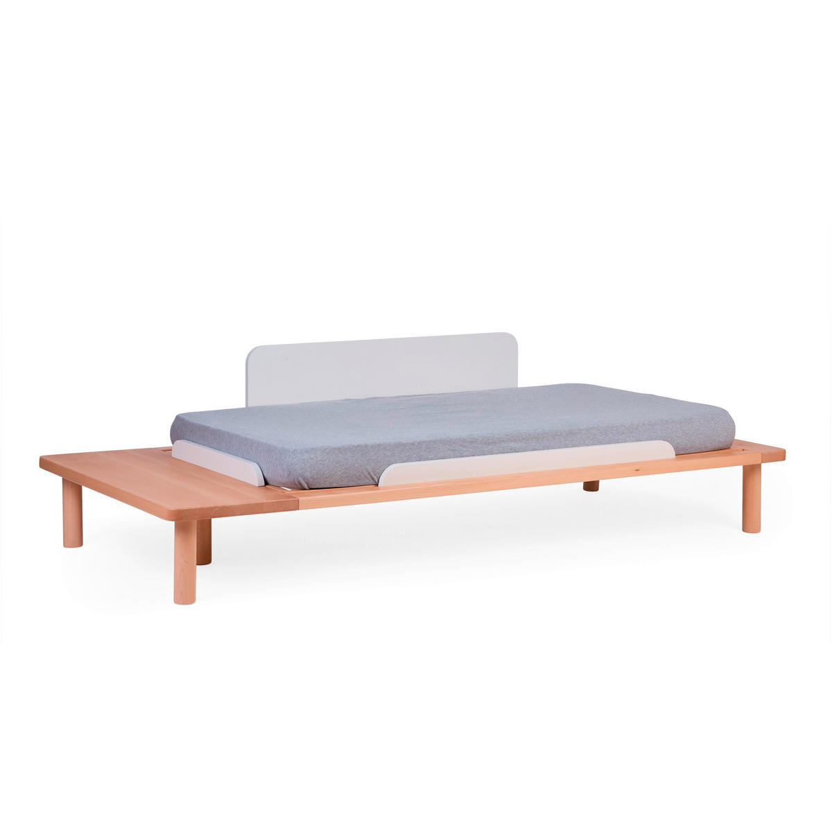 GITTERBETT Evobed 5in1 Naturel inkl. Rausfallschutz B140PLF  - Weiß/Naturfarben, KONVENTIONELL (182/84/84cm) - Childhome