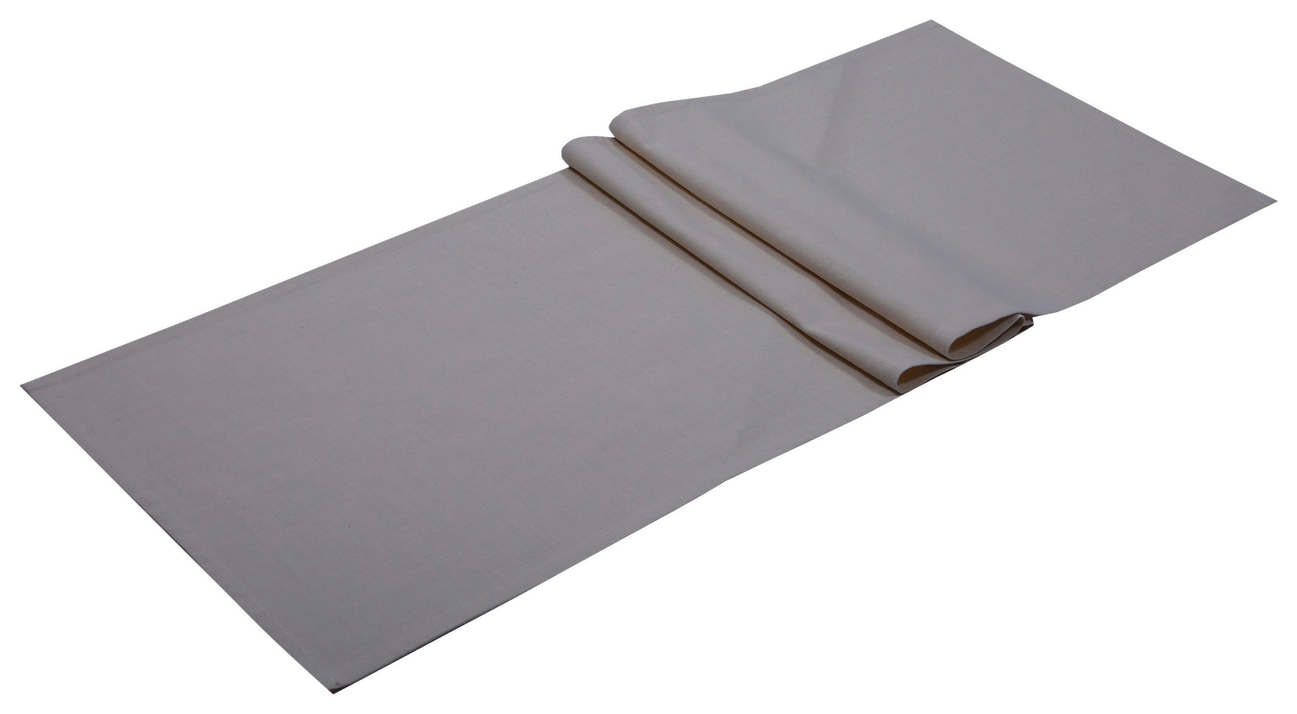 TISCHLÄUFER Textil Weiß 40/140 cm  - Weiß, Basics, Textil (40/140cm) - Novel