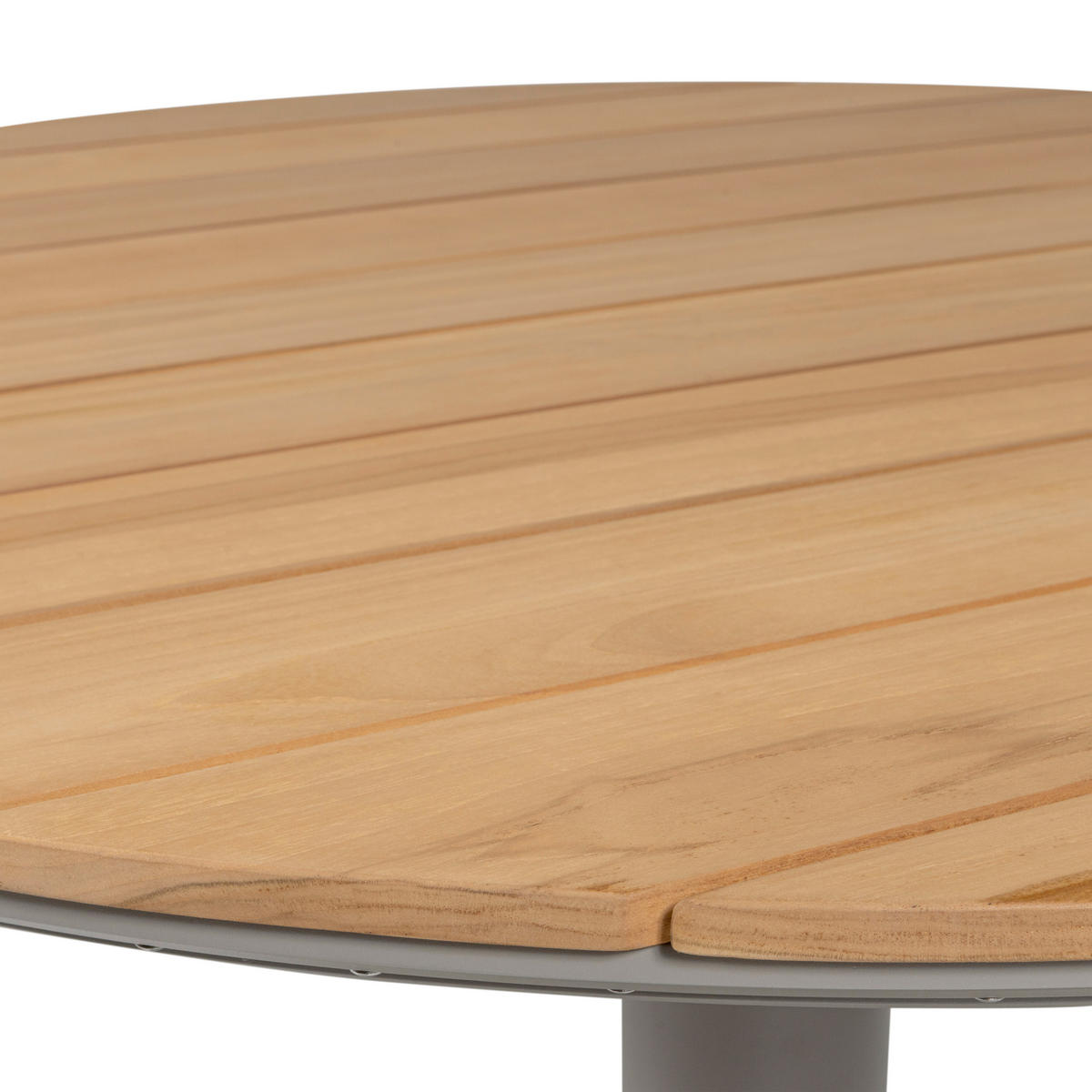 GARTENTISCH 122/122/75 cm Metall, Holzwerkstoff rund  - Naturfarben, MODERN, Holzwerkstoff/Metall (122/122/75cm) - Livetastic