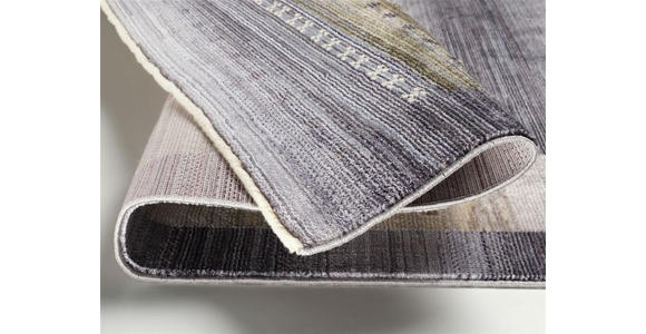 LÄUFER 90/190 cm Oculus Braun, Grau, Schwarz, Beige  - Beige/Schwarz, Basics, Textil (90/190cm) - Novel