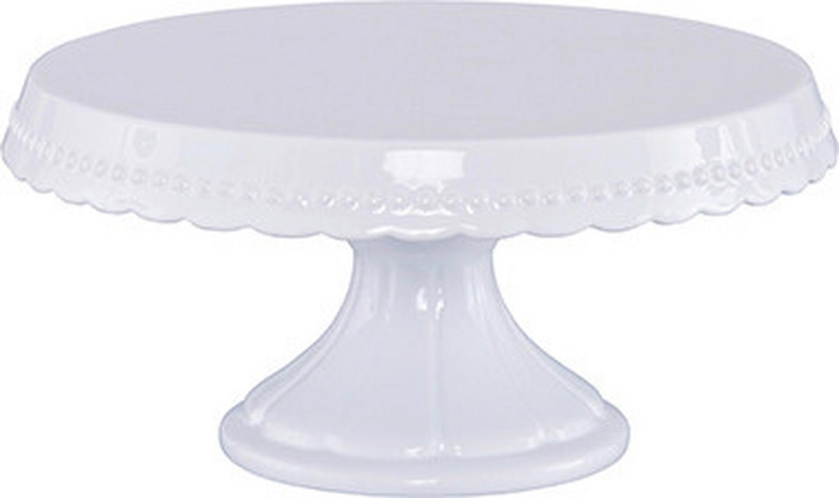 TORTENPLATTE 23/12 cm  - Weiß, Basics, Keramik (23/12cm) - Birkmann