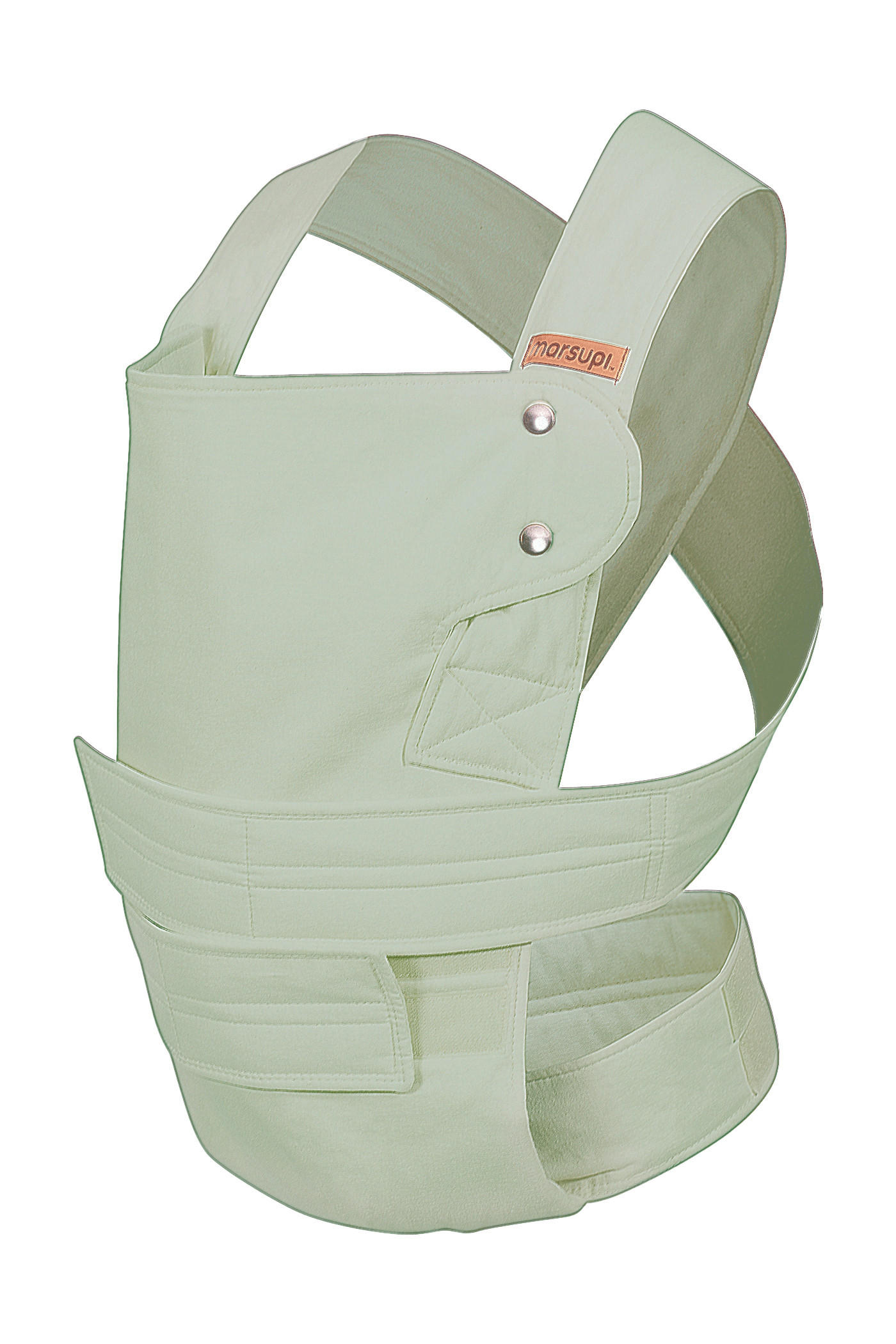 BABYTRAGE marsupi Breeze 2.0 - Salbeigrün, Basics, Textil (Lnull) - Wickelkinder Manduca