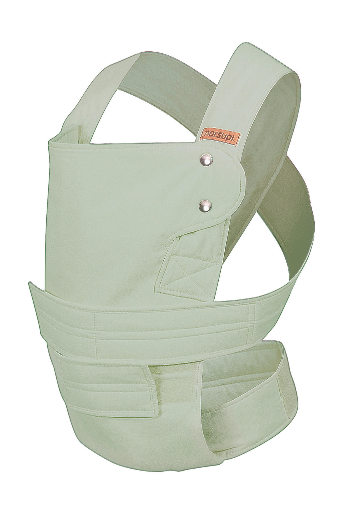 BABYTRAGE marsupi Breeze 2.0  - Salbeigrün, Basics, Textil (S/Mnull) - Wickelkinder Manduca