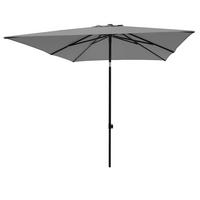 SONNENSCHIRM 230 cm Hellgrau  - Hellgrau/Schwarz, Basics, Kunststoff/Textil (230/230cm)