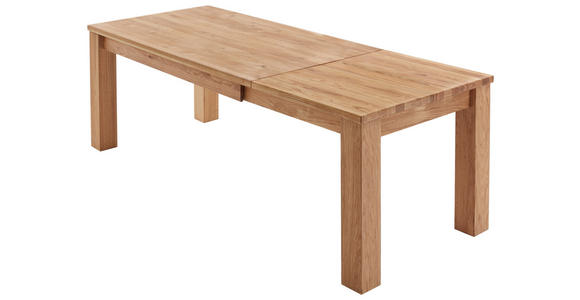 AUSZIEHTISCH in Holz 160-230/90/76 cm  - Eichefarben, Basics, Holz (160-230/90/76cm) - Linea Natura