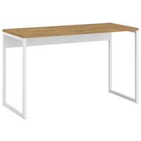 SCHREIBTISCH 120/74/58 cm  in Weiss, Eiche Artisan  - Weiss/Eiche Artisan, Konventionell, Holzwerkstoff/Metall (120/74/58cm) - Xora