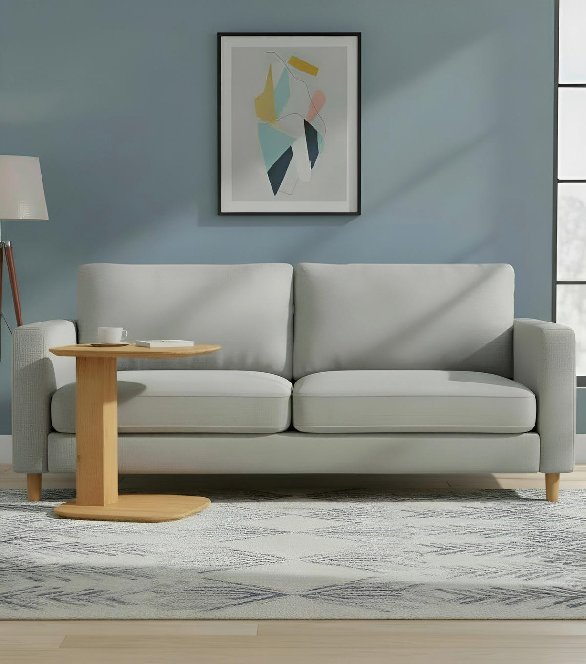 BEISTELLTISCH 50/40/48-67 cm Buche Hartholz Buchefarben rechteckig  - Buchefarben, Design, Holz (50/40/48-67cm) - Linea Natura