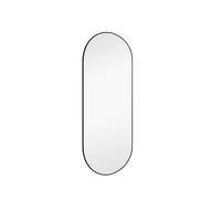 NÁSTĚNNÉ ZRCADLO 30/70/1 cm  - černá, Trend, kov/sklo (30/70/1cm)