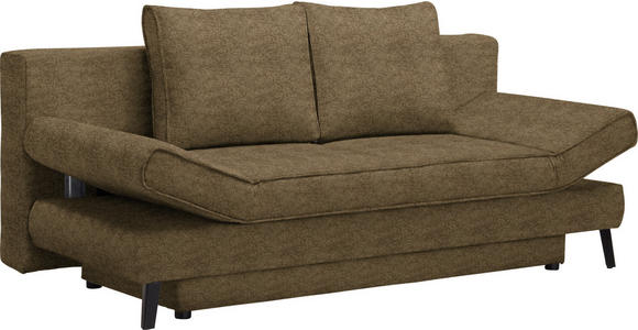 SCHLAFSOFA  in Webstoff Hellgrün  - Schwarz/Hellgrün, Design, Textil/Metall (200/85/90cm) - Xora