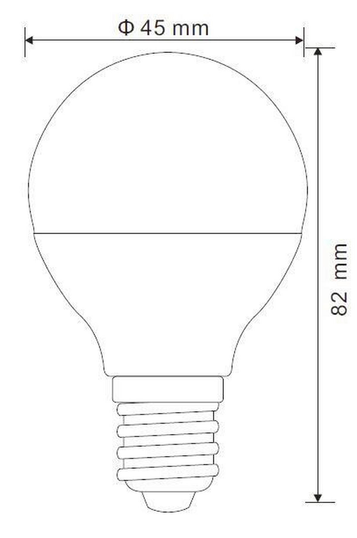 Bec LED - opal, Basics, plastic (4,5/7,9cm)