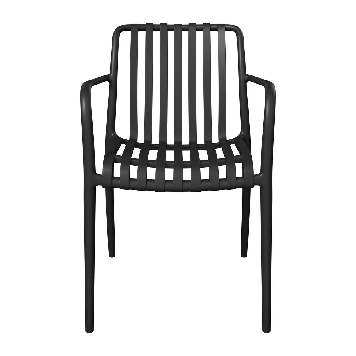 STAPELSESSEL - Schwarz, MODERN, Kunststoff (55/81/57cm) - Ambia Garden