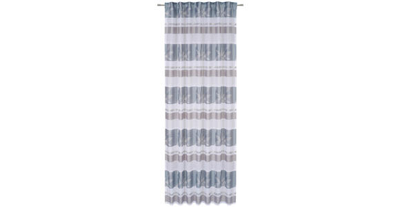 FERTIGVORHANG halbtransparent  - Blau, Design, Textil (140/255cm) - Novel