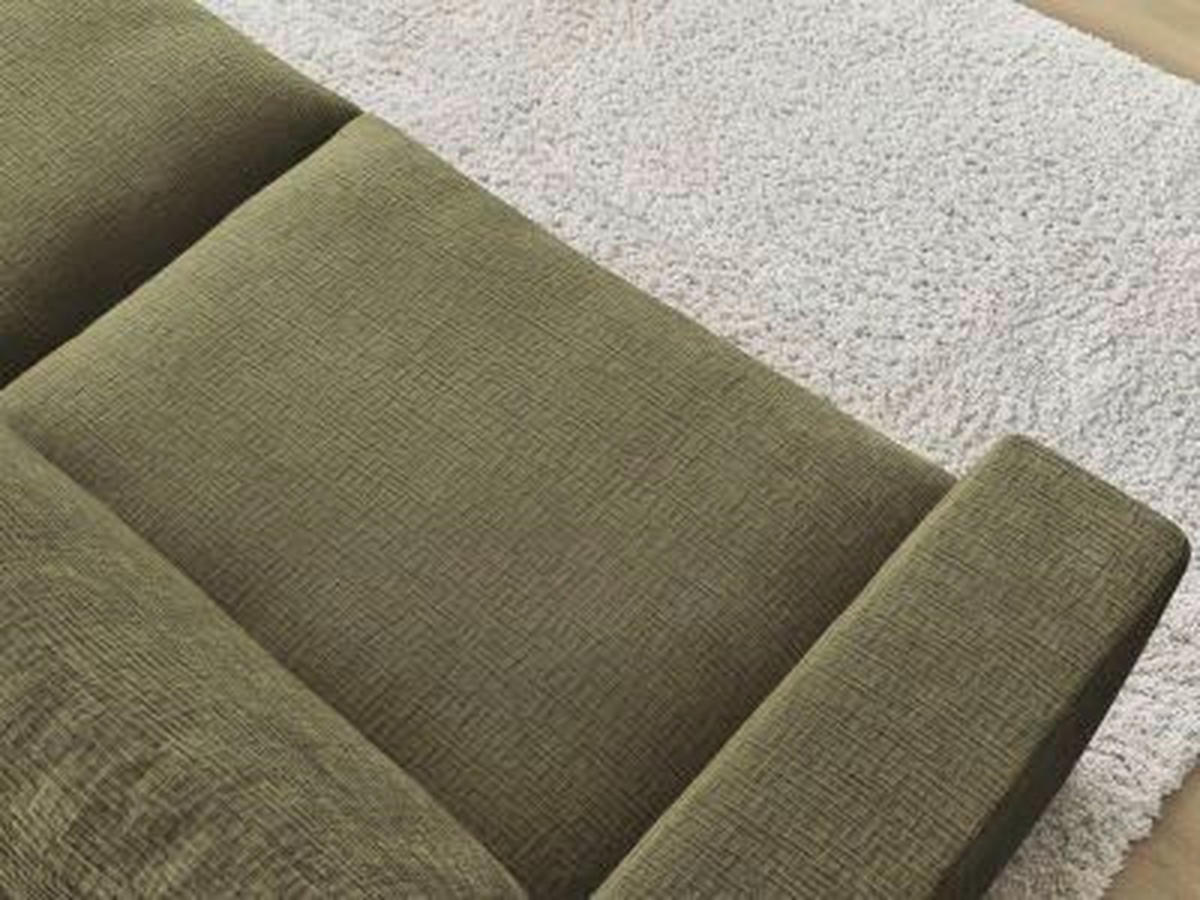3-SITZER-SOFA LEONARD Struktur Grün  - Schwarz/Grün, MODERN, Kunststoff/Textil (274/77/109cm)