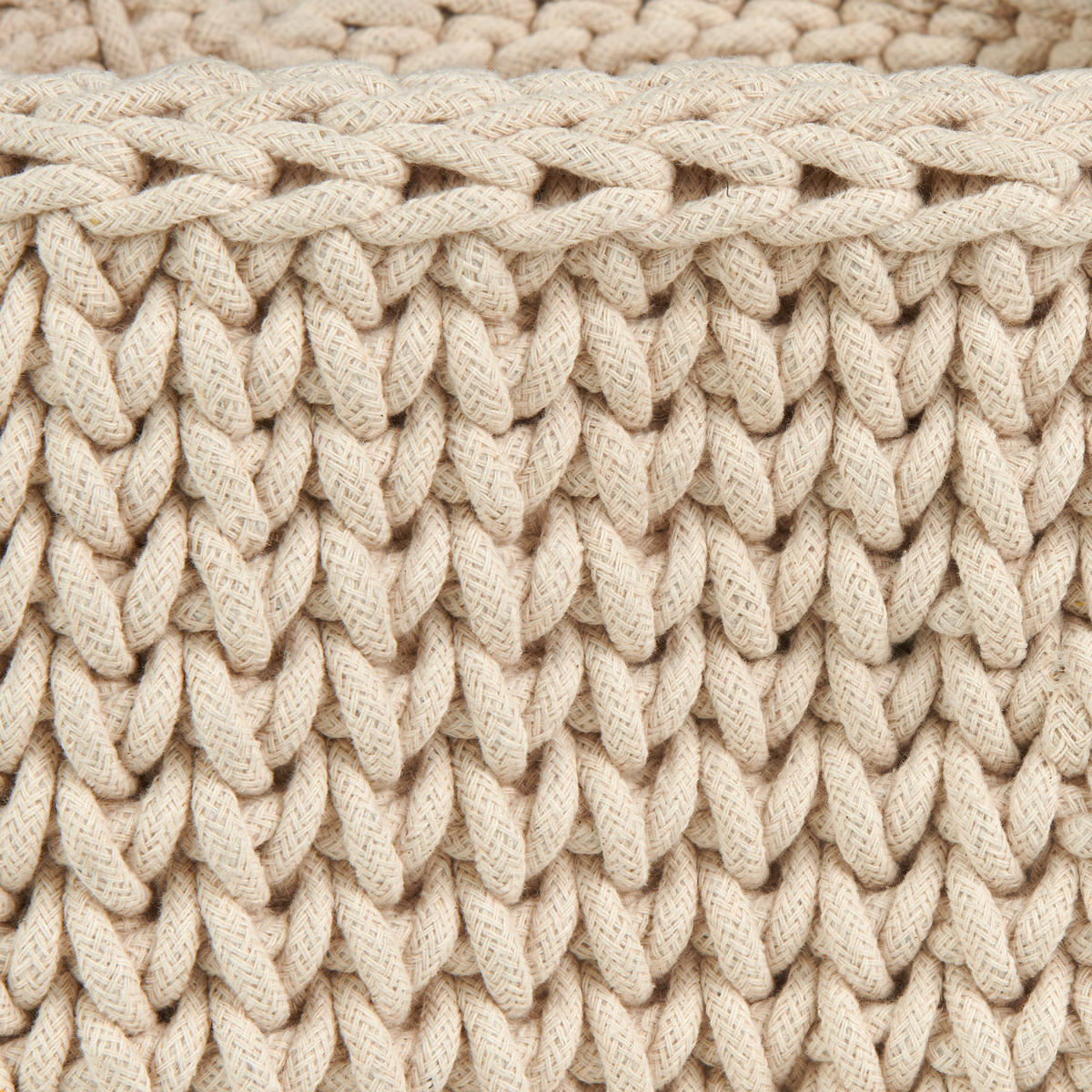 AUFBEWAHRUNGSKÖRBCHEN  18/18 cm    - Beige, Basics, Textil (18/18cm) - Patinio