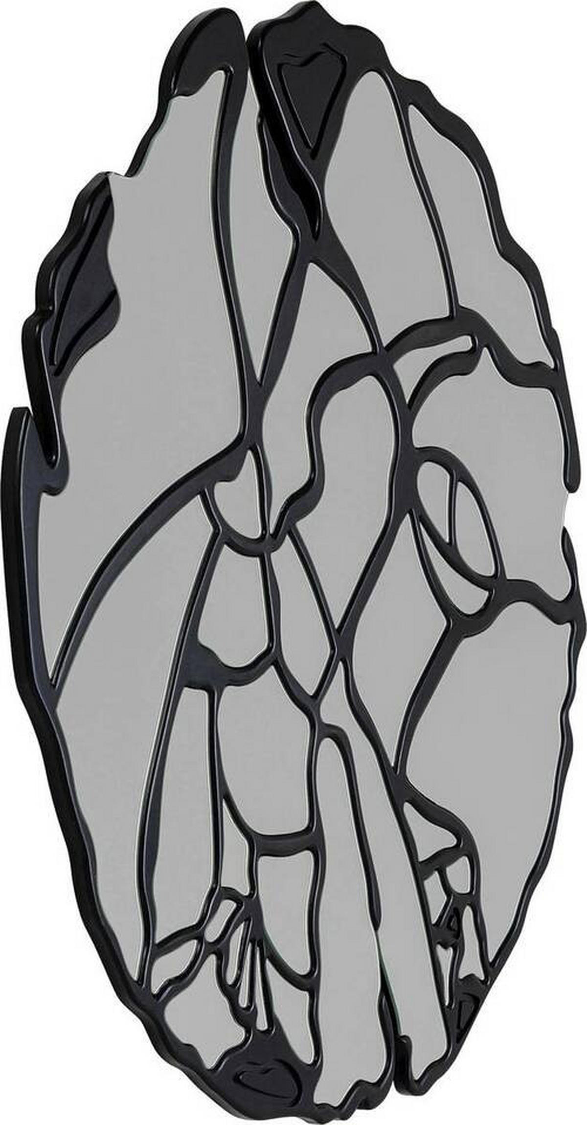 WANDSPIEGEL 100/100/2,5 cm  - Schwarz, Design, Glas/Holzwerkstoff (100/100/2,5cm) - Ambia Home