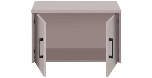 AUFSATZSCHRANK 72/43/36 cm   - Kaschmir/Schwarz, Basics, Holzwerkstoff/Metall (72/43/36cm) - Xora