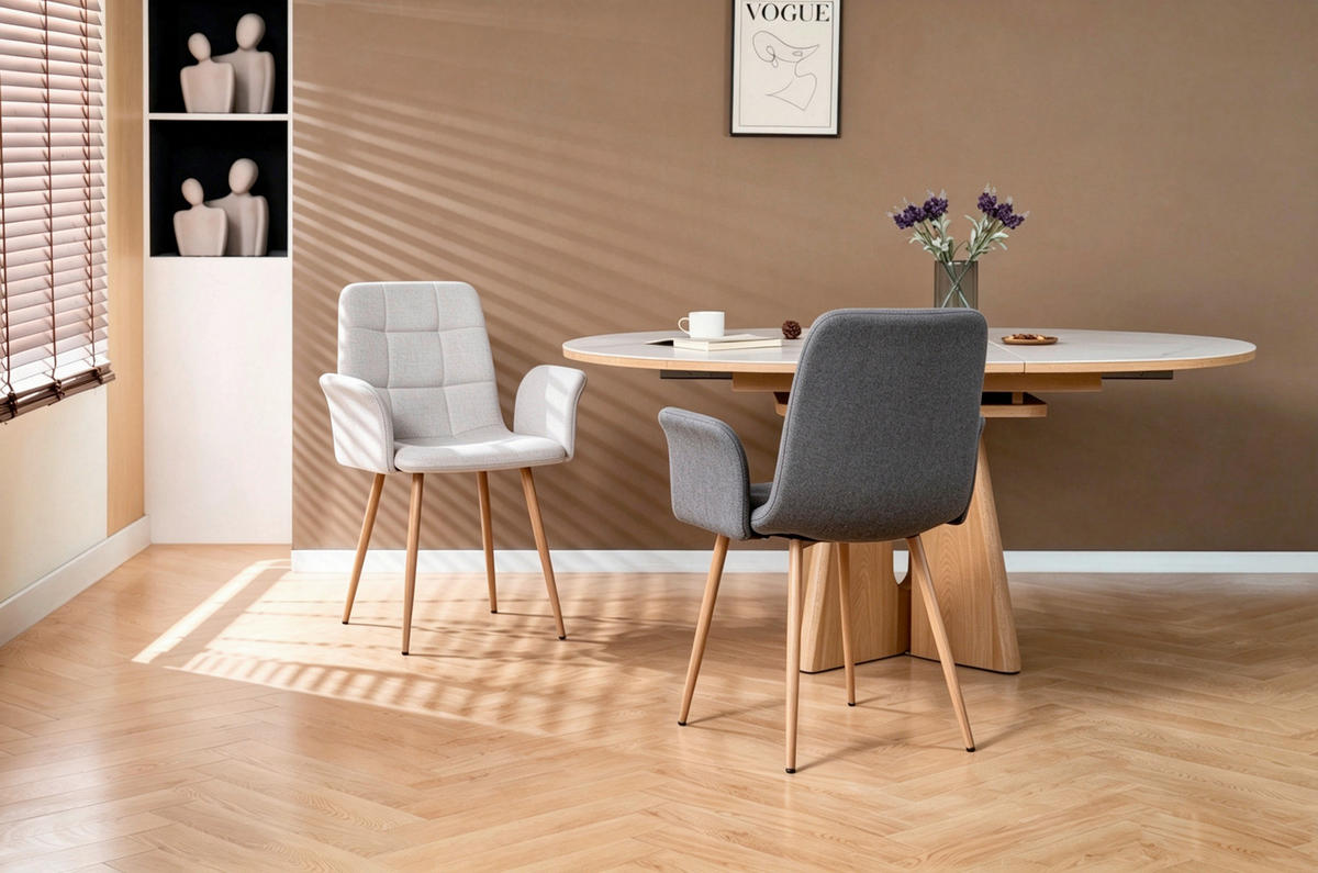 NASLANJAČ, kovina, tekstil naravne barve, temno siva  - temno siva/naravne barve, Design, kovina/tekstil (61/87/55cm) - Stylife