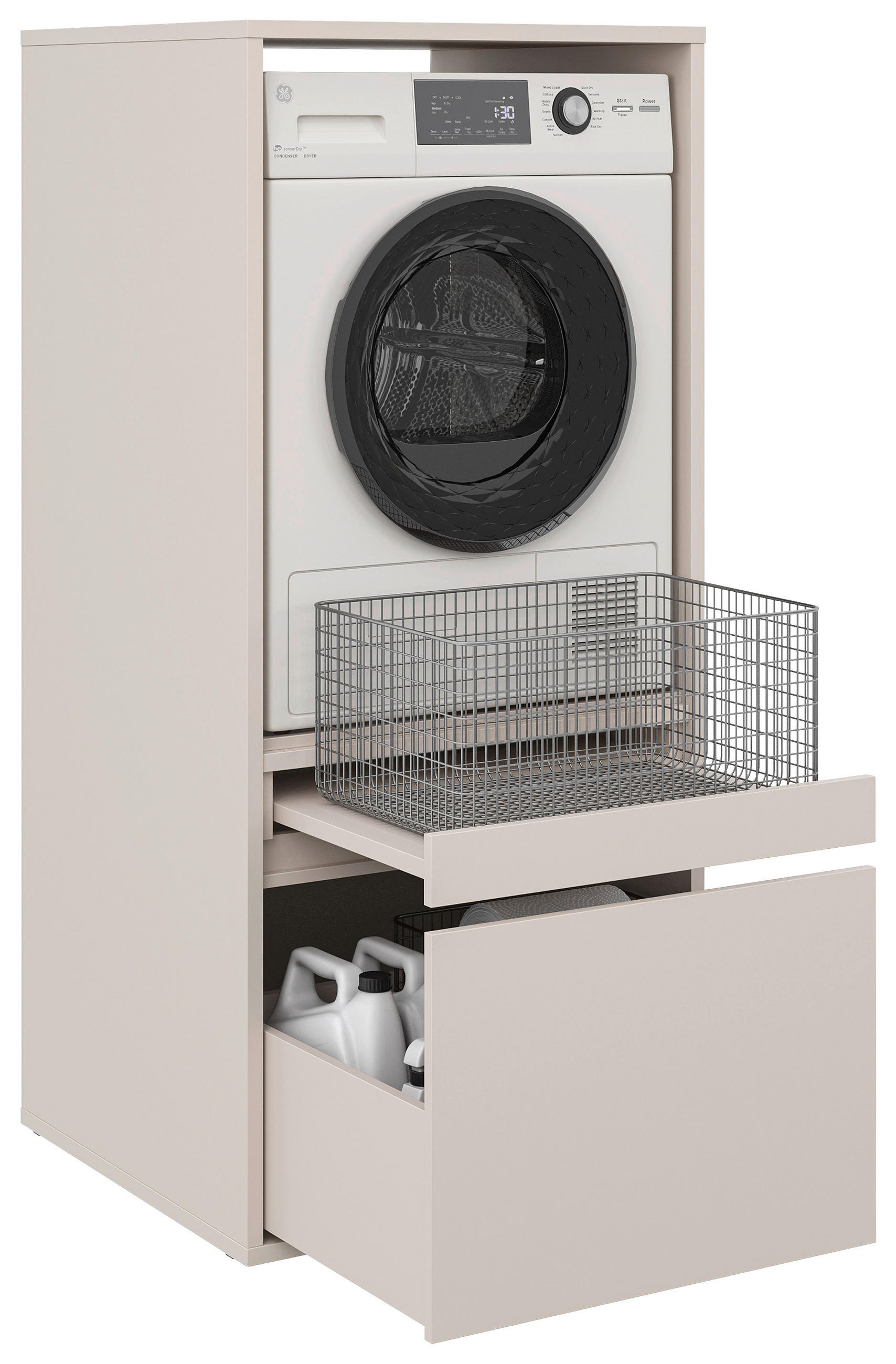 WASCHMASCHINENSCHRANK  67,5/151,8/67,5 cm  - Kaschmir, Basics, Holzwerkstoff (67,5/151,8/67,5cm) - Xora