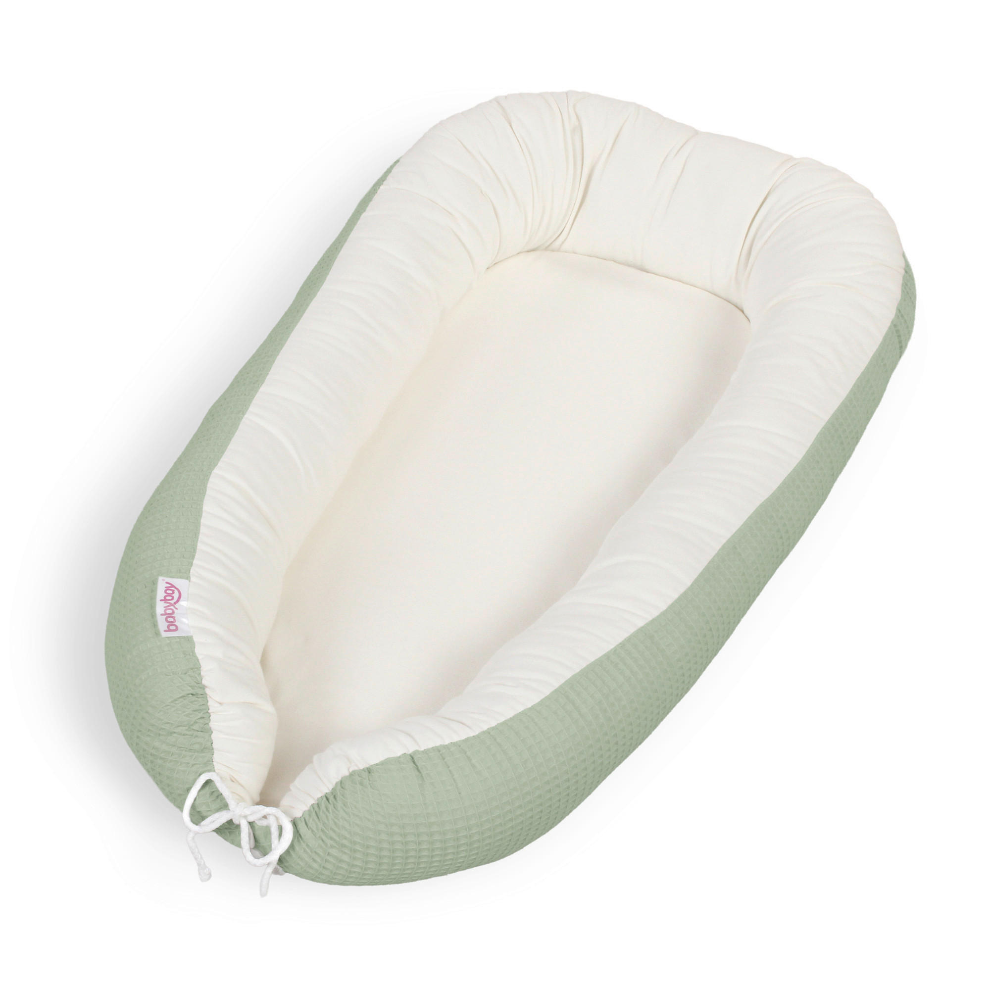 KUSCHELNEST babybay Kuschelnest Waffelpiqué  90/50/13 cm   - Jadegrün, Basics, Textil (90/50/13cm) - Babybay