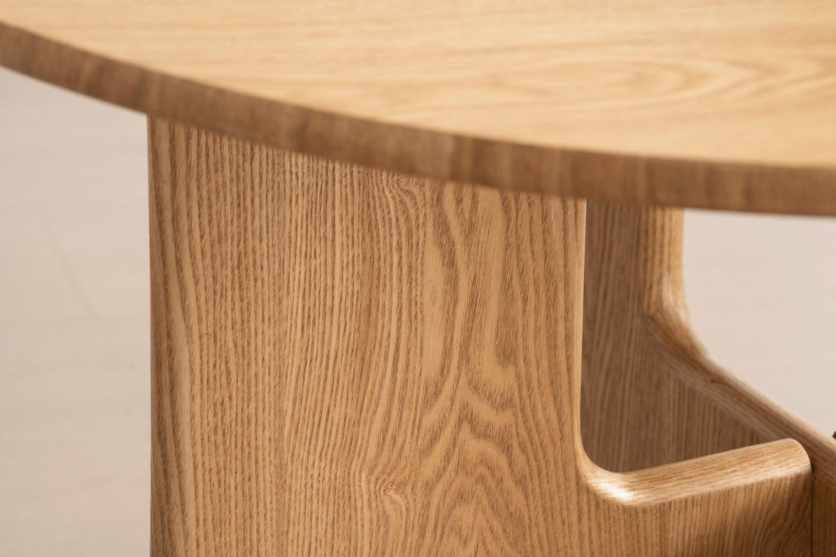 ESSTISCH 120/120/75 cm Echtholz, Nachbildung  Holz, Holzwerkstoff rund Eichefarben  - Eichefarben, Modern, Holz/Holzwerkstoff (120/120/75cm) - Livetastic