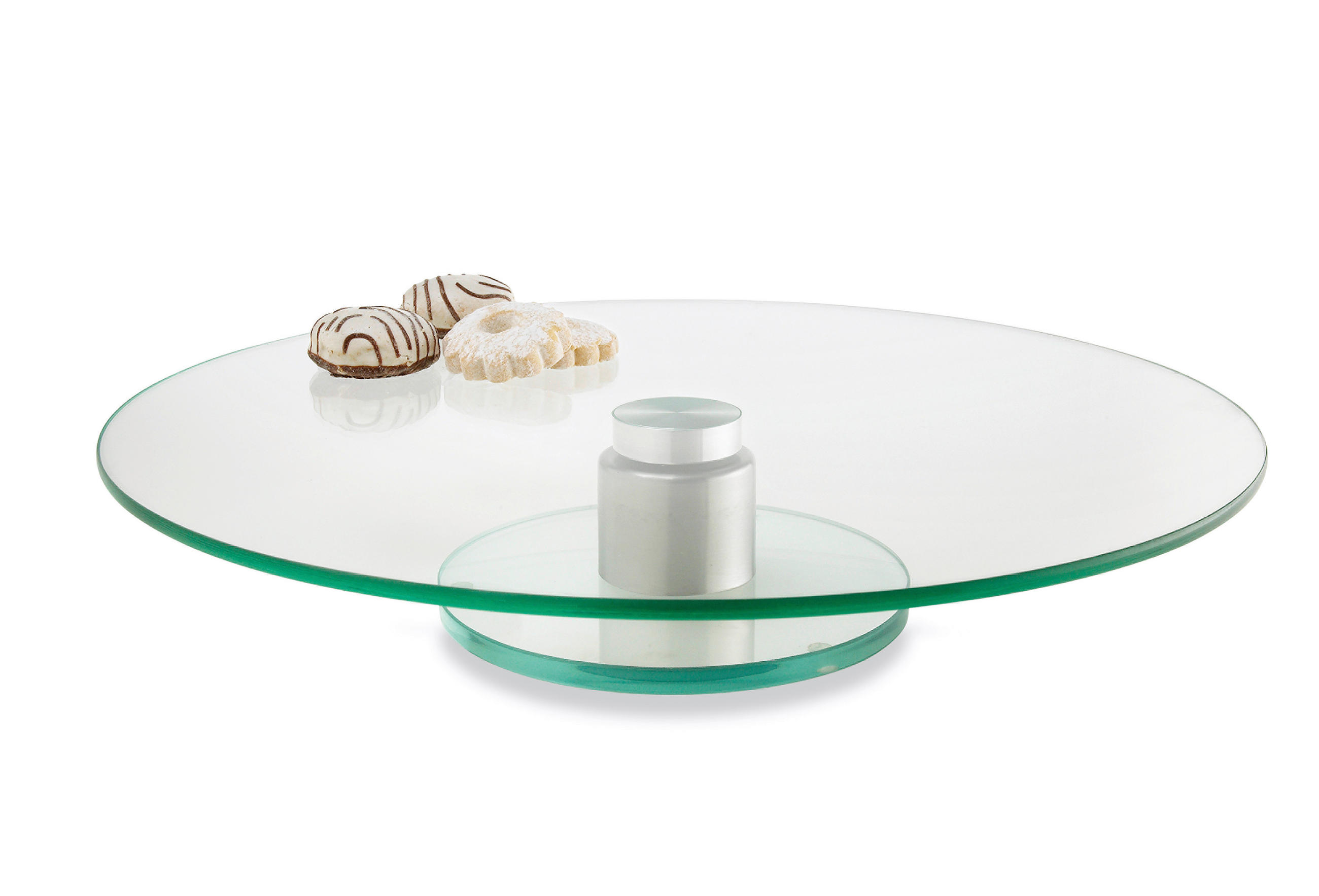 TORTENPLATTE  33 cm  - Klar, Design, Glas (33cm) - Leonardo