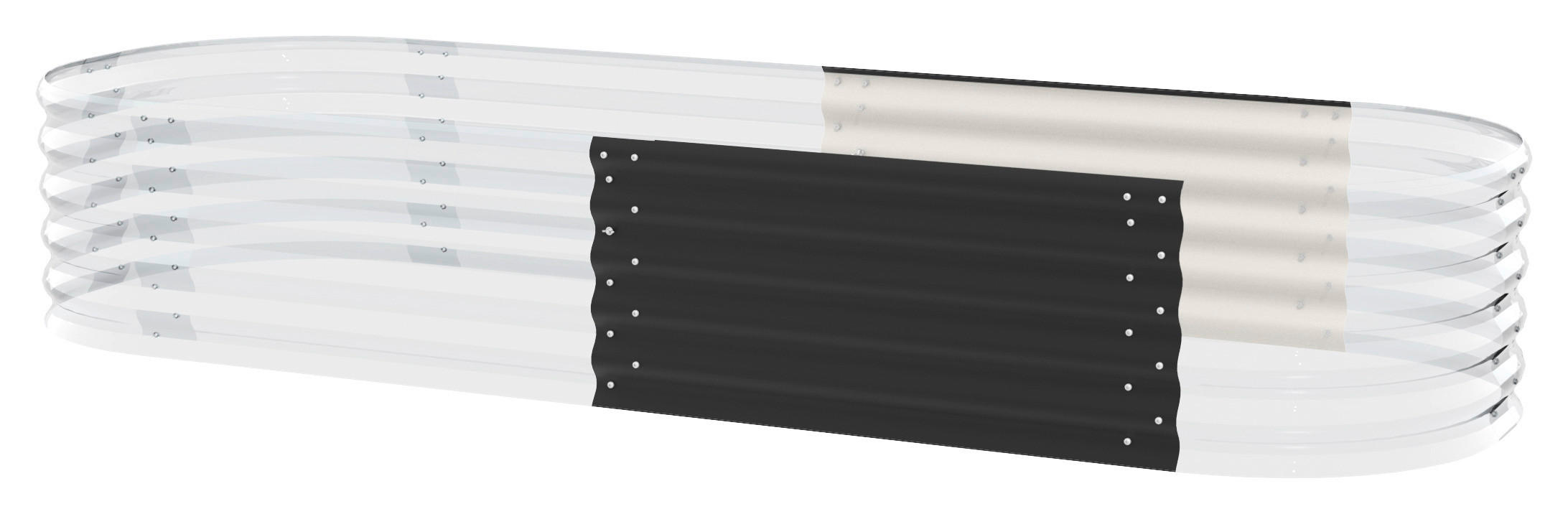 HOCHBEET-ERWEITERUNG 80/40,1/80 cm  - Schwarz, Basics, Metall (80/40,1/80cm)
