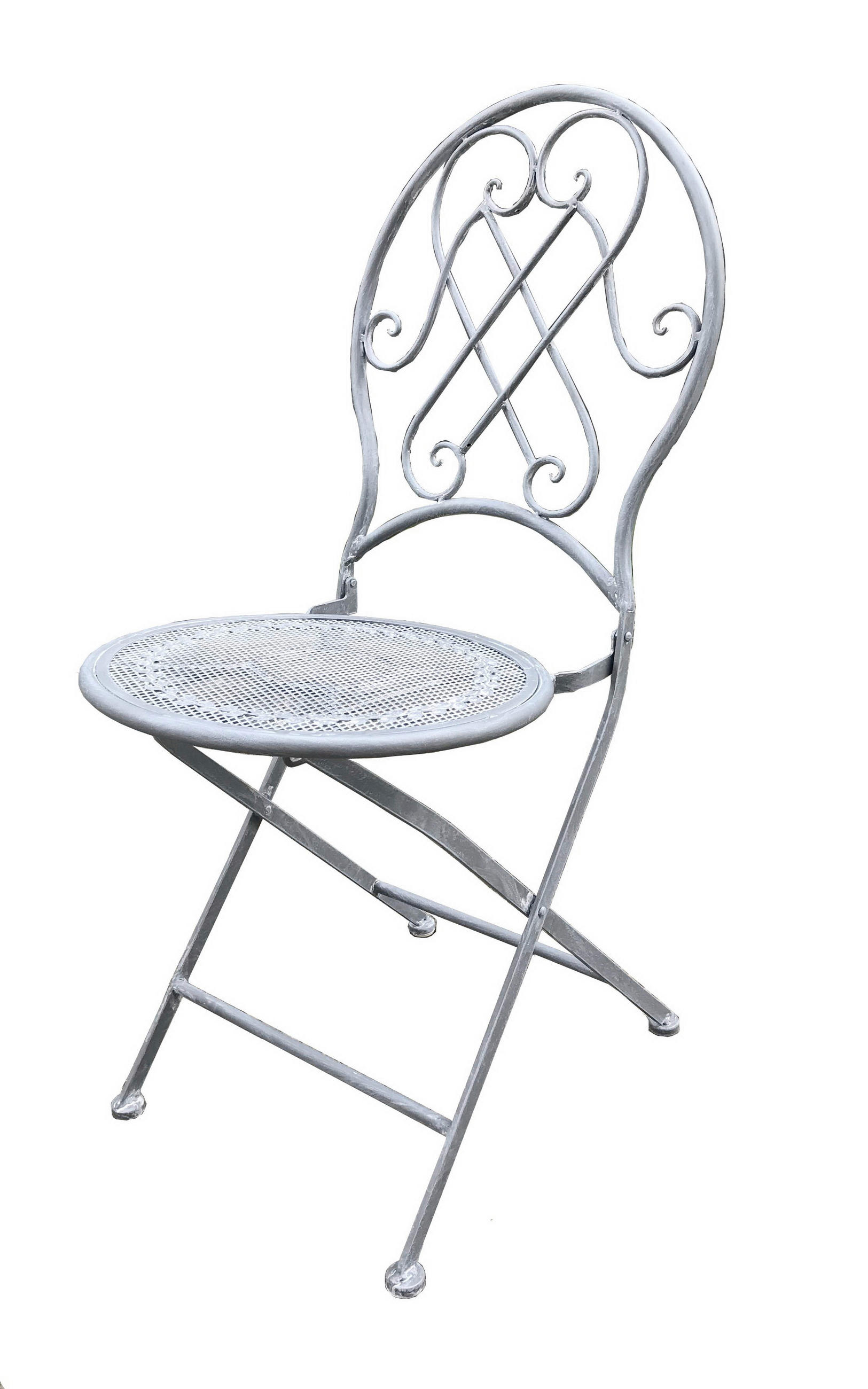 Scaun De Grădină in metal verde  - maro/verde, Lifestyle, metal (43/89/48cm)