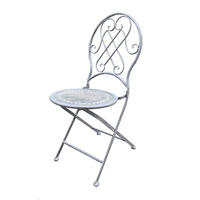 Scaun De Grădină in metal verde  - maro/verde, Lifestyle, metal (43/89/48cm)