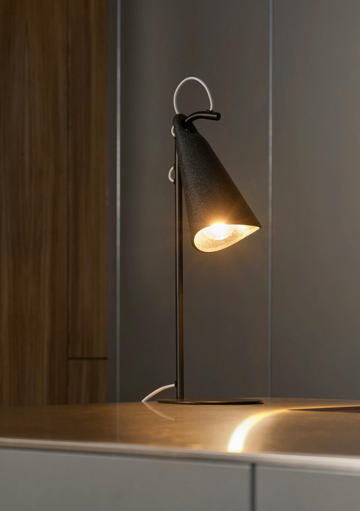 TISCHLEUCHTE 18/23/50 cm   - Schwarz, Basics, Kunststoff/Metall (18/23/50cm) - Osram