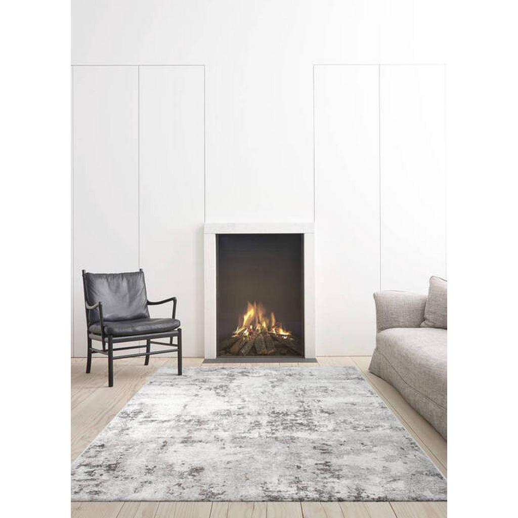 Thumbnail - Novel Webteppich Sorrent, Silber, Hellgrau, Dunkelgrau, Textil, Abstraktes, rechteckig, 240x340 cm, Oeko-Tex® Standard 1...