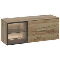 HÄNGEELEMENT Alteiche  128/49,5/38,2 cm  - Alteiche, Design, Glas/Holz (128/49,5/38,2cm) - Voglauer