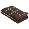 KÉZTÖRLŐ 50/100 cm taupe, sötétbarna  - sötétbarna/taupe, Natur, textil (50/100cm) - Bio:Vio