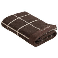 KÉZTÖRLŐ 50/100 cm taupe, sötétbarna  - sötétbarna/taupe, Natur, textil (50/100cm) - Bio:Vio